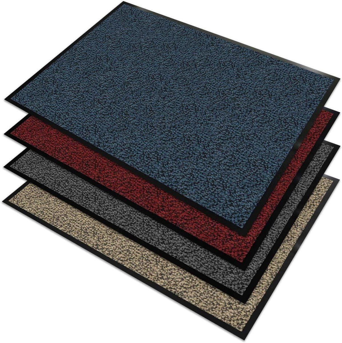 Vloermat Vuilvanger Entree Mat Blauw Zwart B: 60 cm, L: 900 cm