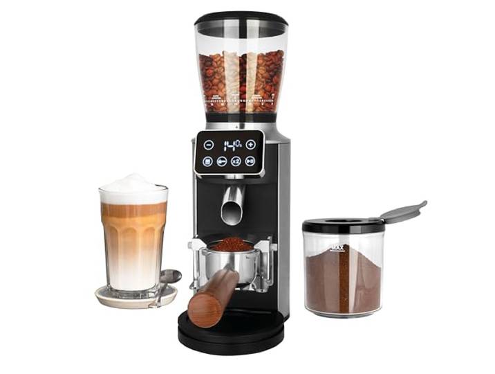 GASTROBACK Barista Kaffeemühle Elektrisch für Siebträgermaschine - 30 Stufen Mahlgrad Einstellbar, Kegelmühlen - Elektrische Kaffeemühle Kegelmahlwerk, Espressomühle Siebträger Kaffeemaschine