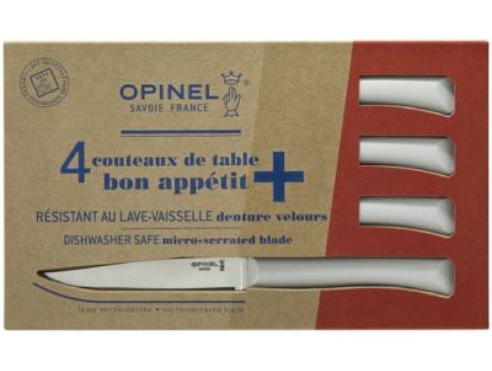 Opinel - Couteau À Steak Bon Appétit + Nuage 4 Couteaux De Table