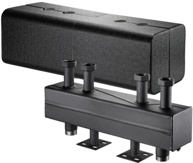Oventrop Combiné vanne/diviseur HydroFixx DN 32, avec isolation thermique, pour 2 circuits de chauffage (1351678)