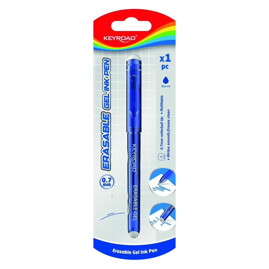Keyroad Löschbarer stift 0,7 mm, blister, blau (45650347)