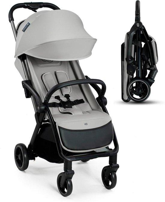 Kinderwagen, leicht - Buggy - Für den täglichen Gebrauch - Automatisch zusammenklappbar - Bis zu 24 kg - Grau