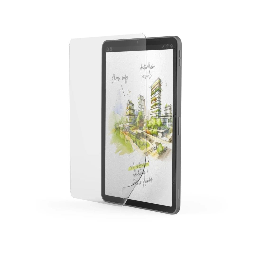 Hama 210985 Feels Like Paper Papierähnliche Schutzfolie für den Bildschirm aus PET Flexiglas 3H für Apple iPad Air 11" (2025 / 2024) bis 27,9 cm (11") Schlagfest, Kratzresistent, Schockresistent (Transparent) 00210985