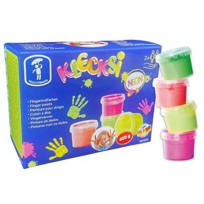 KLECKSi NEON - 4 leuchtende Neonfarben a 100 g