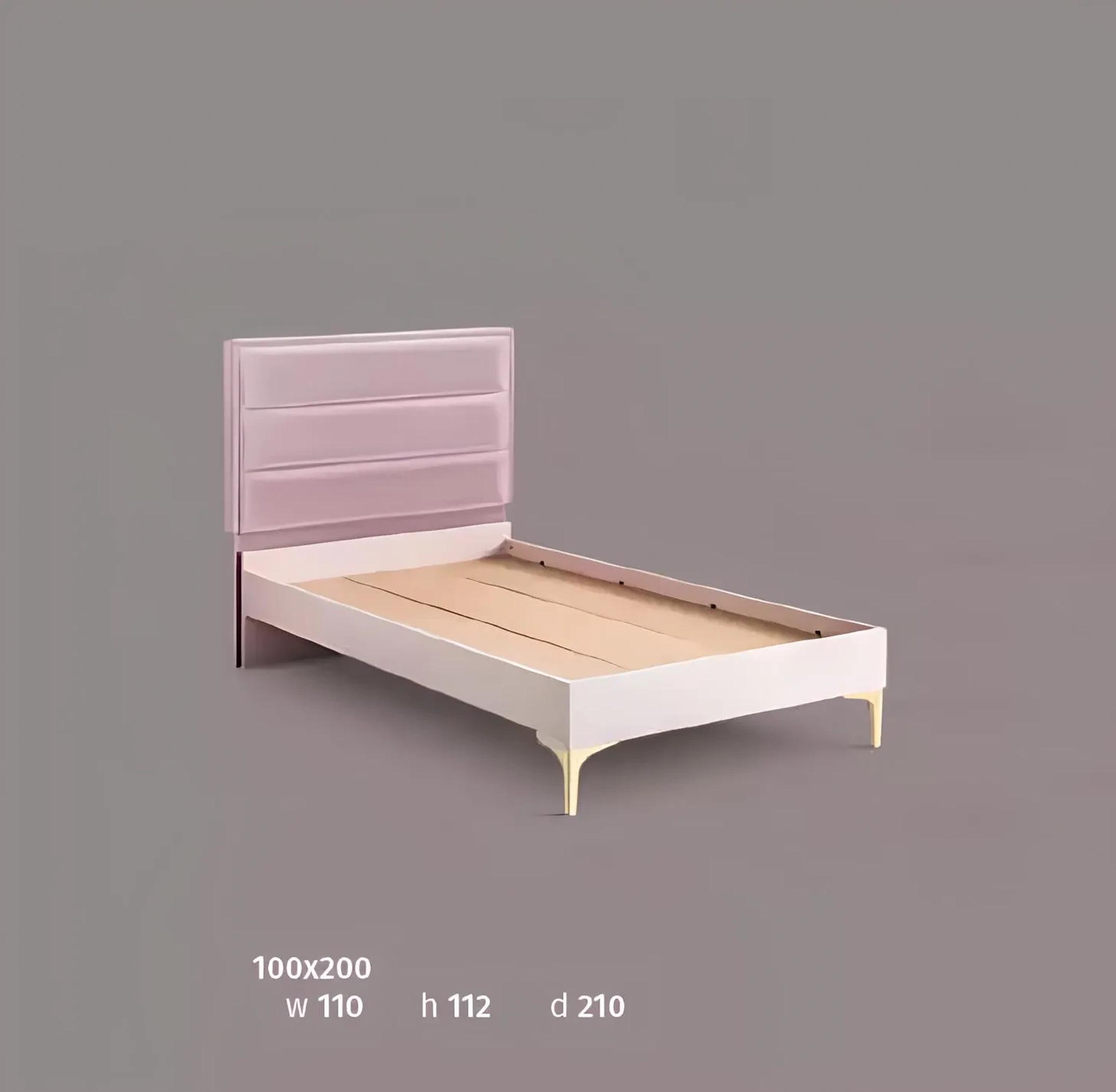 Kinderbett Schlafzimmer Design Luxus rosa Möbel Holz Jugendzimmer neu