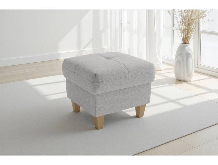 sit&more Polsterhocker Pamela, B: 58 cm (1 St), verschiedene Farben und Stoffe, bis 120 kg belastbar