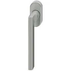 Magni, Fenstergriff, Fenstergriff ovale Ros. 7mm Stift. 10mm Nocken Stiftüberstand 24-38mm Edelstahl fein matt