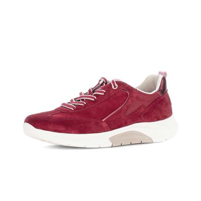 Sneaker GABOR "Sneaker low", Damen, Gr. 37,5, rot, Schuhe Sneaker