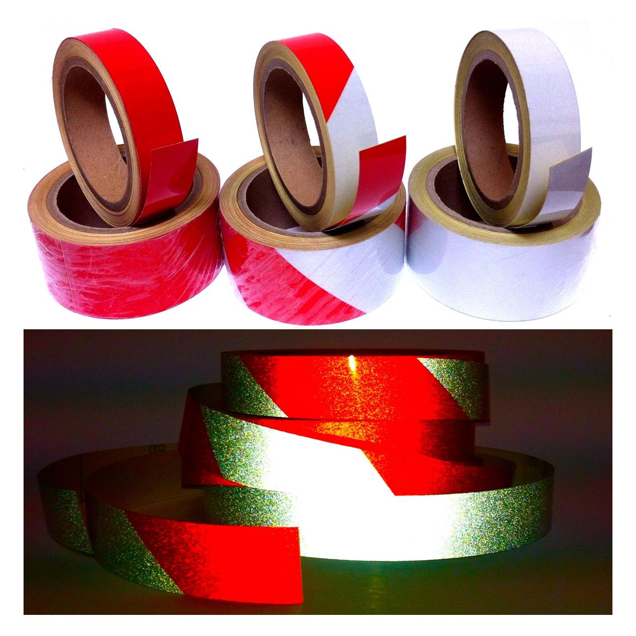 Heskins Reflektierendes Klebeband, rot, 50 mm x 10 m (50 mm) (H6601R)