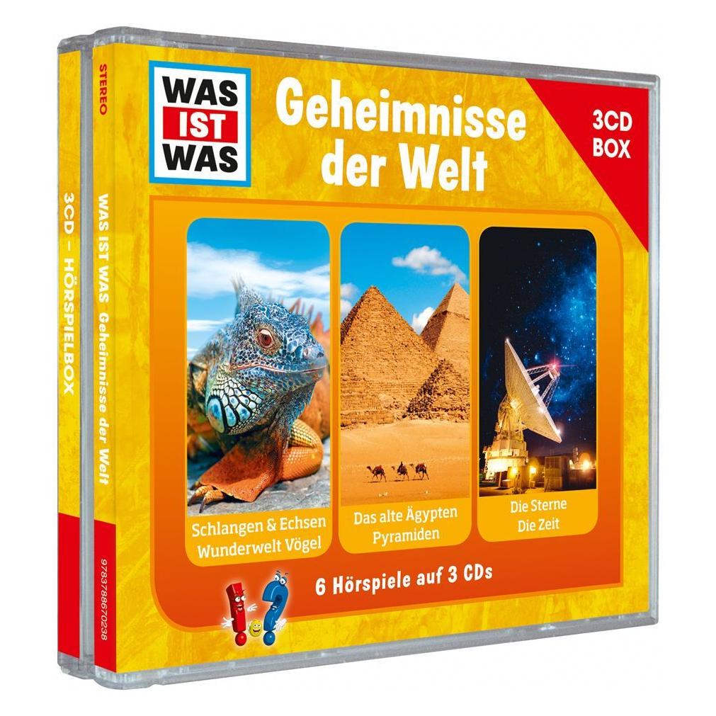 Tessloff Was Ist Was 3- Hörspielbox Vol.3-Geheimnisse (Anna Carlsson, Crock Krumbiegel, Dr. Manfred Baur, Günther Illi, Jakob Riedl, Jan Hameyer, Kristiane Semar, Kurt Haderer, Sebastian Hassler, Deutsch) (886702-3)