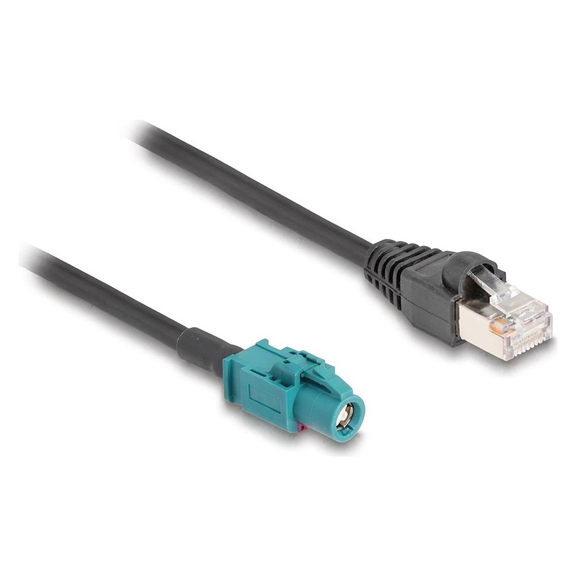 Delock Kabel HSD Z Buchse zu RJ45 Stecker 0,5 m (91371)