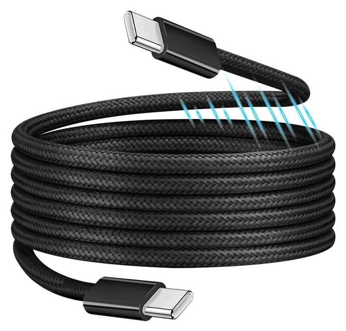 LogiLink CU0231 USB-C naar USB-C kabel, magnetisch, 100W, 1 meter, zwart