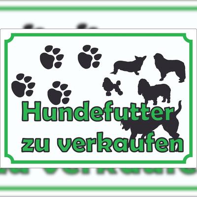 HB-Druck Werbeaufkleber Aufkleber Hundefutter A5 (148x210mm)