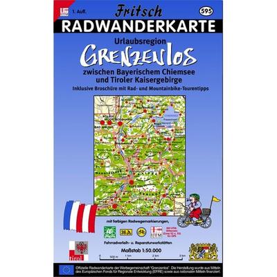 Fritsch Karte - Urlaubsregion Grenzenlos zwischen Bayerischem Chiemsee und Tiroler Kaisergebirge, Radwanderkarte, Set von , Fischer-family,