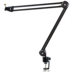 keepdrum Mikrofonarm MS138N Gelenkarm-Stativ, Mikrofonständer, Schwarz