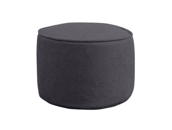 DANNMPX Sitzhocker Wohnzimmer Fußhocker, Rund, Abnehmbar, Waschbar, Fußstütze, 1 Stück Zusätzliche Sitzplätze(Black)