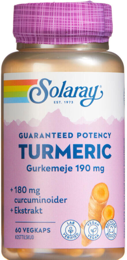 Solaray Turmeric Kosttilskud 60 stk