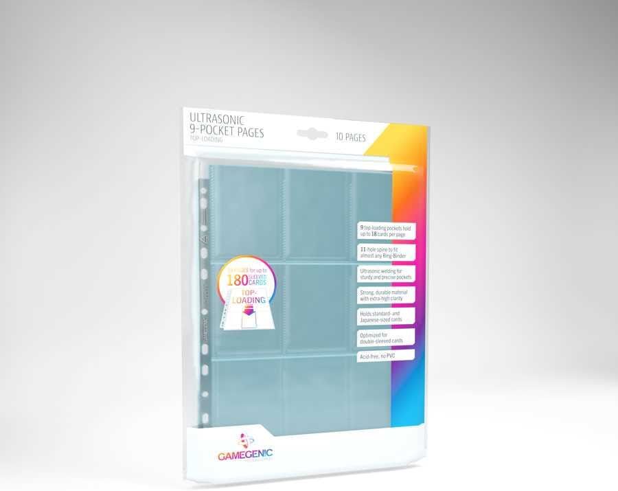 Gamegenic Ultrasonic 9-Pocket Pages Toploading - Pack of 10 for Trading Card Organizers