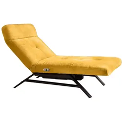 LIEGE MIT MOTORISCHER RELAXFUNKTION AMERIVA Gelb Velvet Relaxfunktion