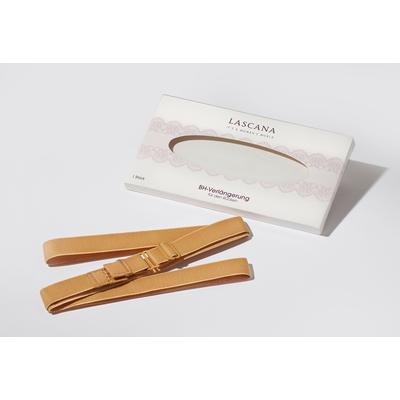 BH-Verlängerung LASCANA, Damen, Gr. 2, braun (nougat), Materialmix, BH-Verlängerungen, für einen tiefen Rückenausschnitt