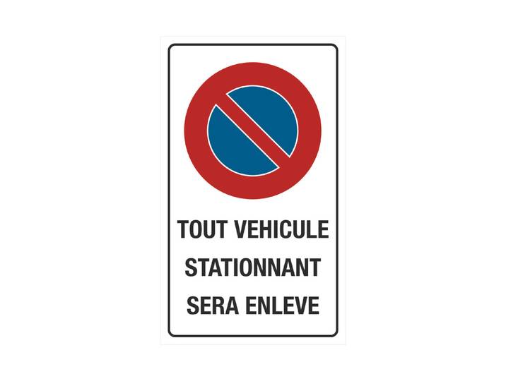 Schild Verbot 30 × 50 cm