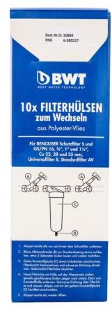 BWT Ersatzfilter DN 20-32 10999 Wechselbox Inhalt 10 Filtervliese