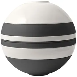 Villeroy & Boch Servier-Set La Boule Iconic black&white Premium Porcelain Schwarz, Weiß Schwarz /