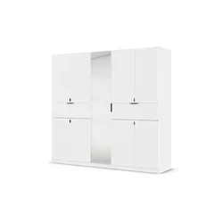 Drehtürenschrank  Thurso , weiß , Maße (cm): B: 226 H: 210