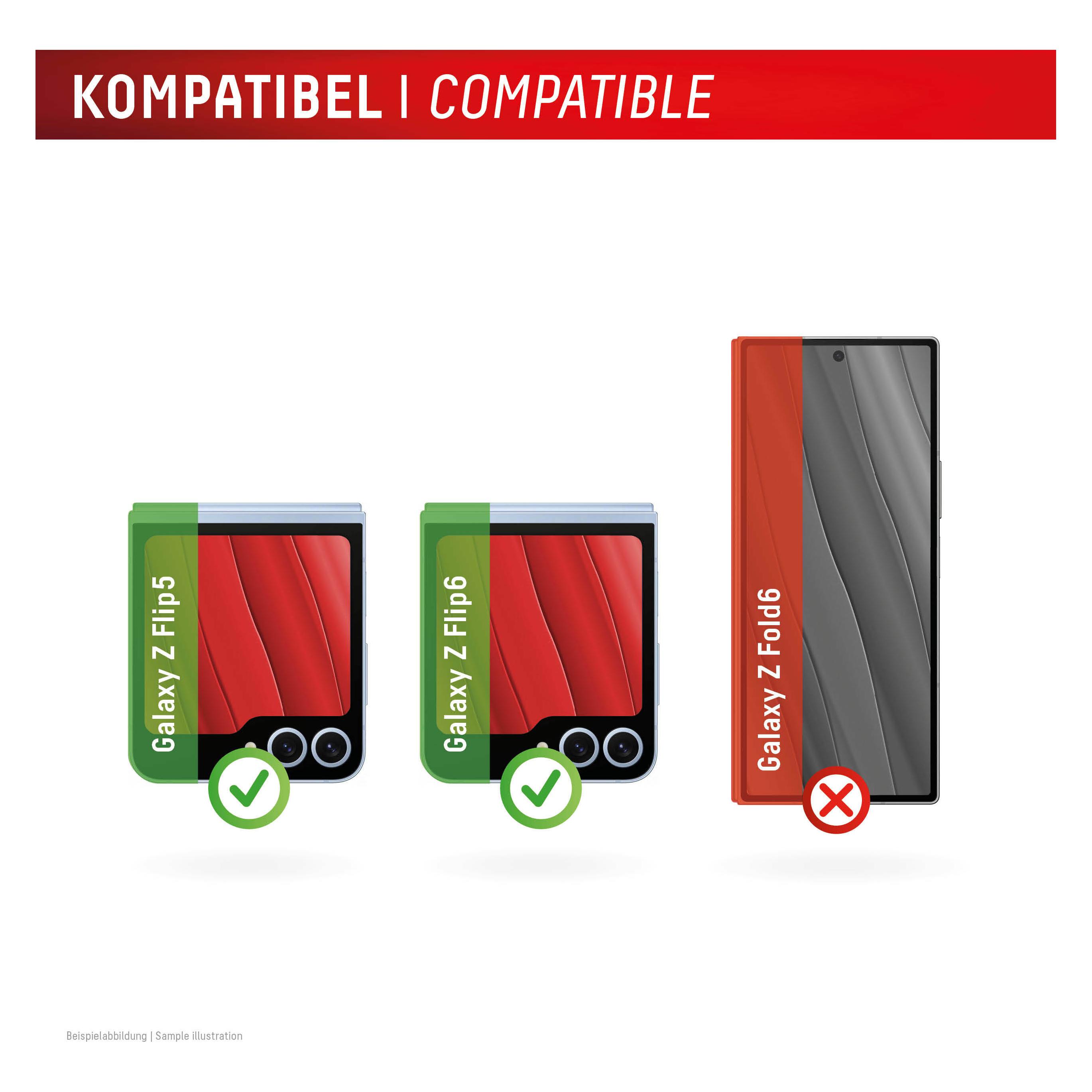 Displex Smart Glass 2D (1 Stk., Samsung Galaxy Z Flip5, Samsung Galaxy Z Flip6) (02024)