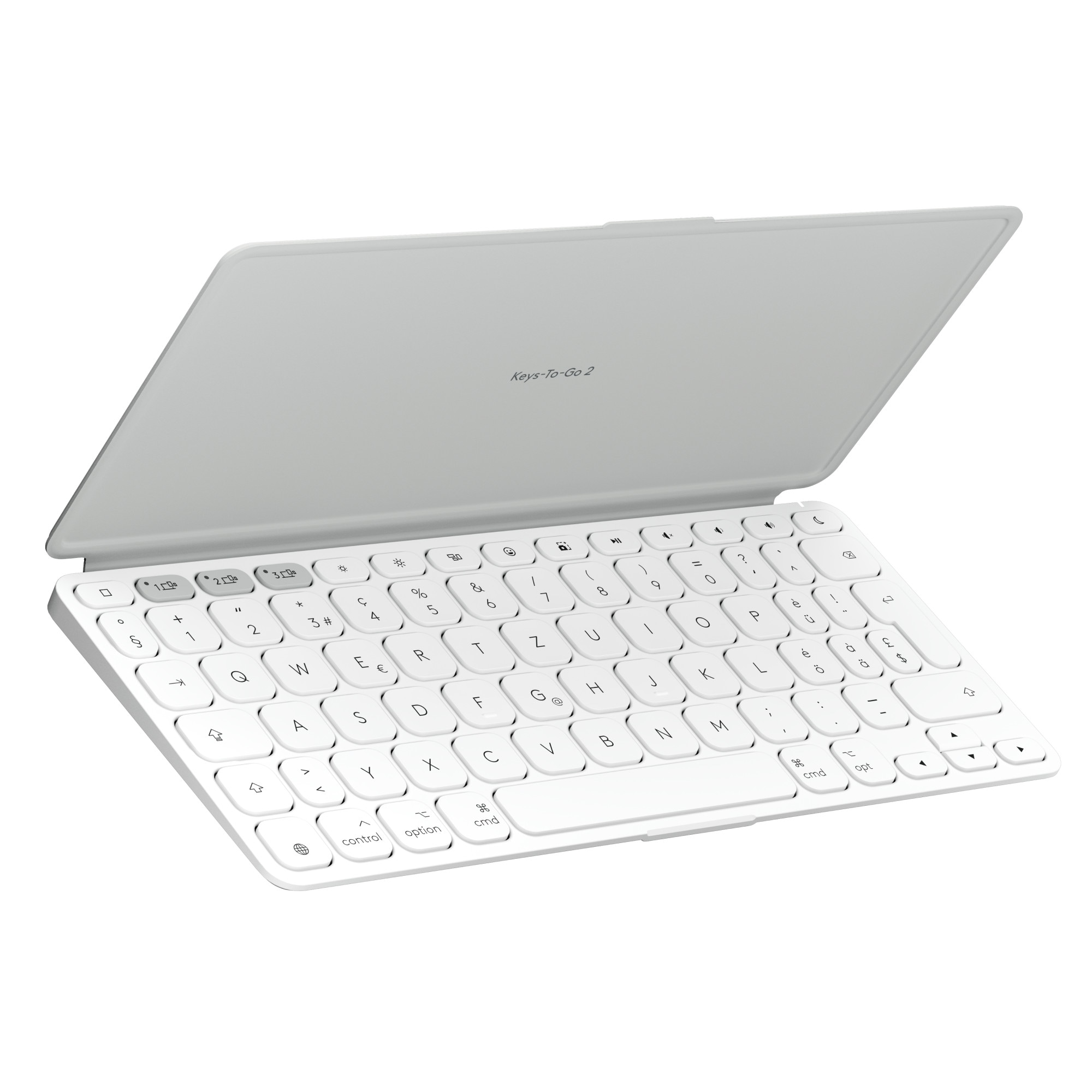 Logitech Keys-To-Go 2 Pale Grey - mobile kabellose Tastatur für Tablets & Notebooks 920-012965