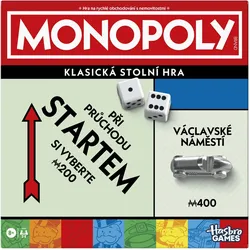 Hasbro Monopoly Classic (CZ Version) / Spieldauer: 90 Minuten / Spieleranzahl: 2-6 / ab 8 Jahren (Tschechisch, 2 - 6 Spieler)