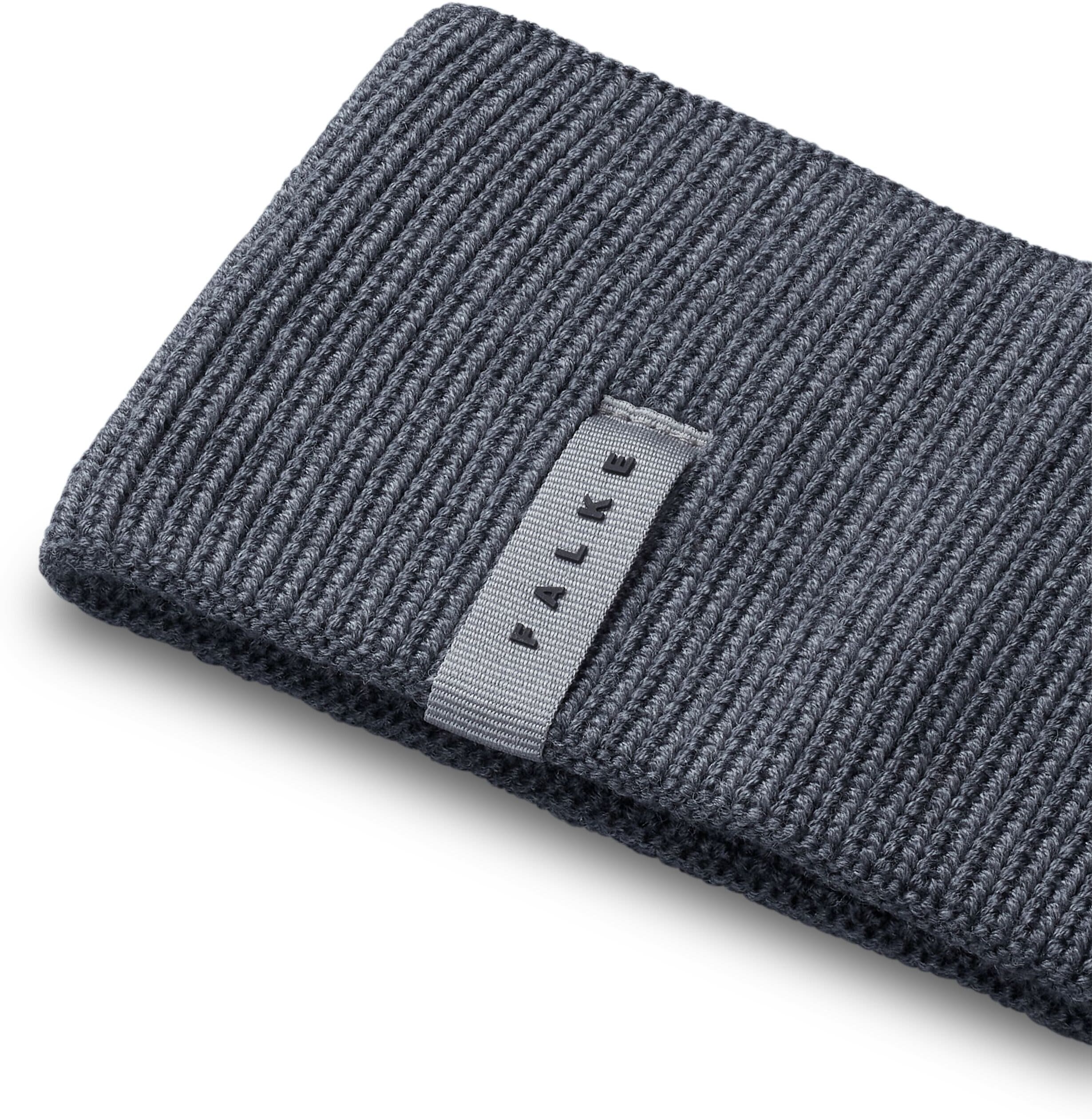 Stirnband FALKE "FALKE Stirnband", Damen, Gr. onesize, grau (dunkelgrau (3970)), Mützen Stirnband