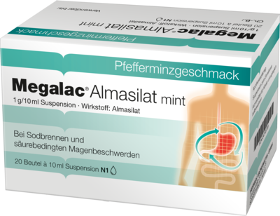 HERMES Arzneimittel GmbH MEGALAC Almasilat mint Suspension 20X10 ml 04745783
