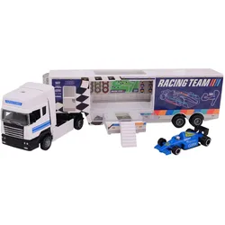 Johntoy Race Team Truck mit Druckguss-Rennwagen