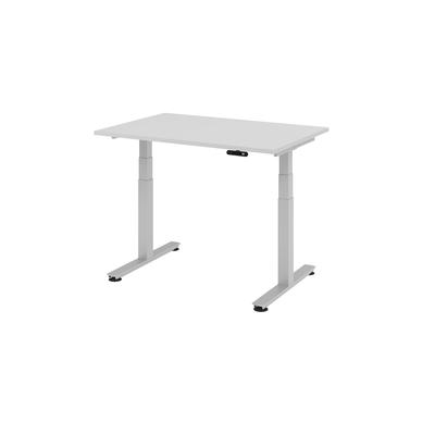 Hammerbacher-Sitz-Steh-Schreibtisch el.120x80cm Grau-VXDSM12/5/S