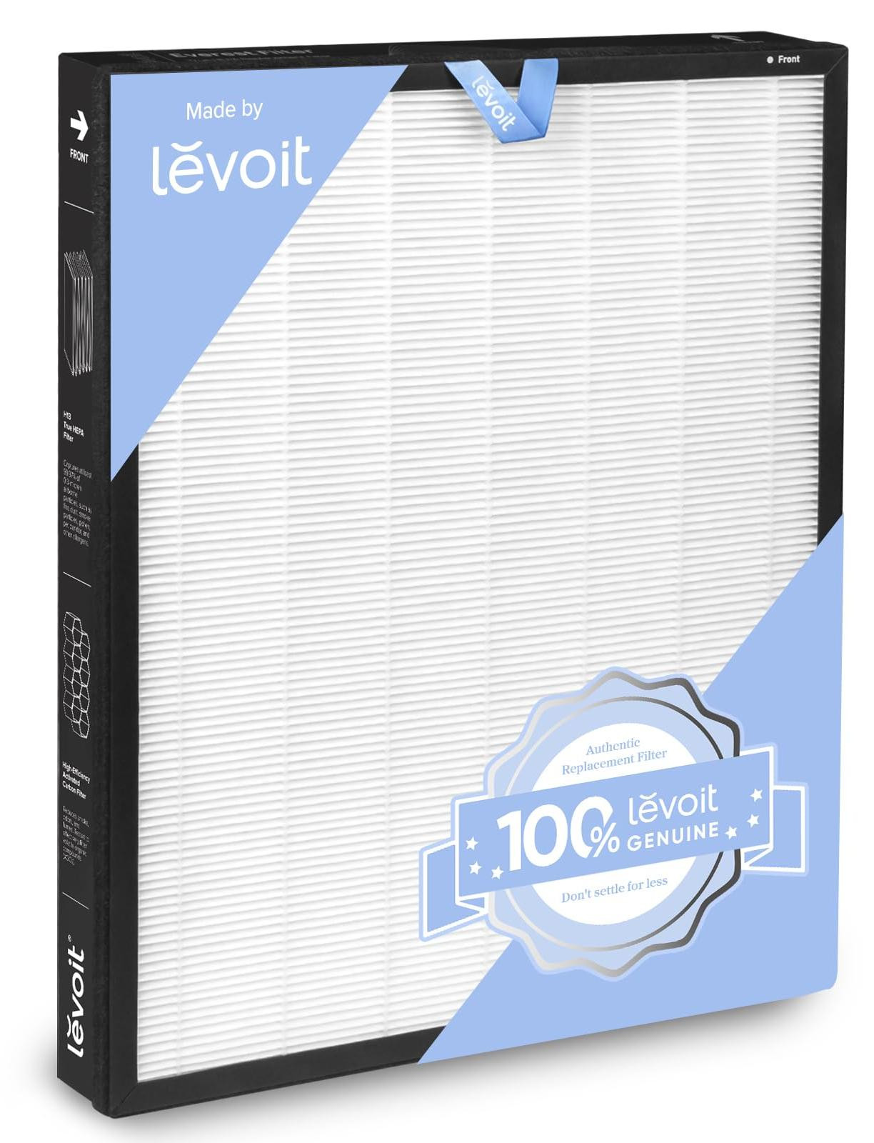 Levoit Filter voor de Vital 100S luchtreiniger, model LRF-V102-WEU, zwart en wit