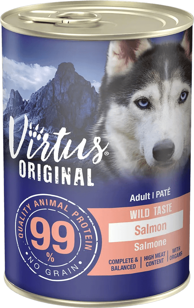 Kit Risparmio 12x400G Virtus Original Dog Wild Taste SALMONE