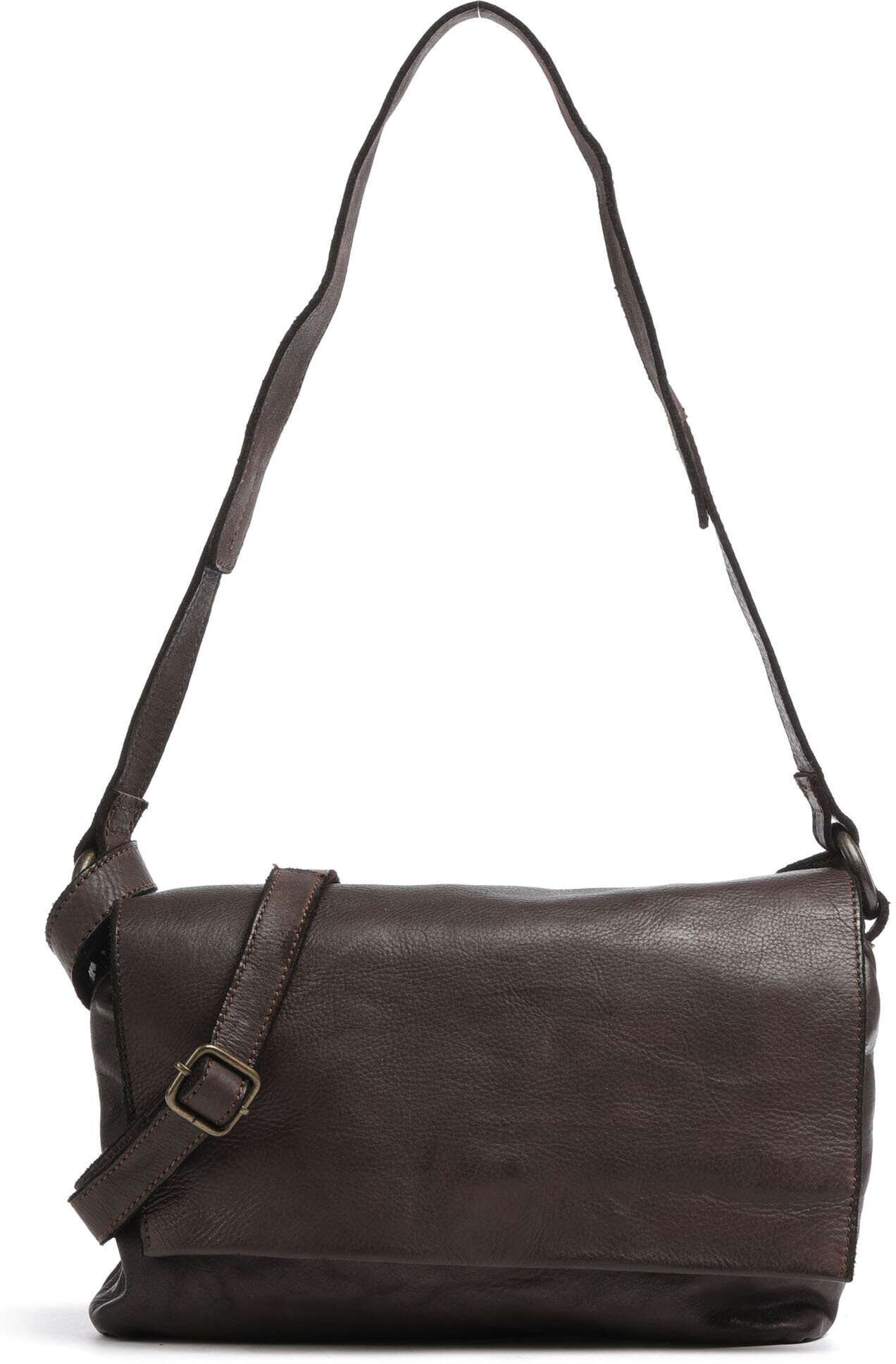 Harold's Submarine Schultertasche aus Leder, braun