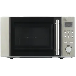 KHG Mikrowelle  MW-20.1GS , silber , Glas,Metall,Kunststoff , Maße (cm): B: 45,2 H: 26,2 T: 36.5