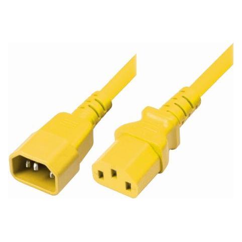 Générique AC Power extension cord monitor/UPS Yellow - 1.80 m (1.80 m) (808045)