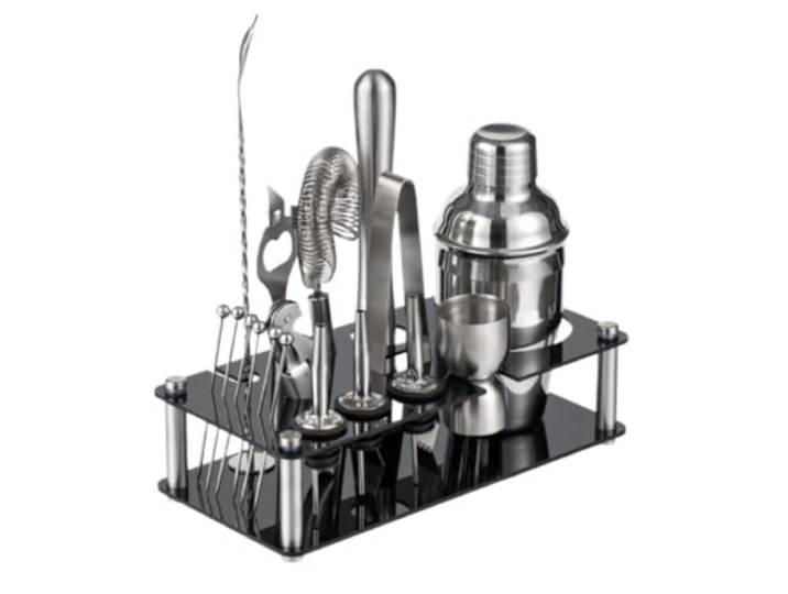 Cocktail Shaker Cocktail-Shaker-Set, Boston-Barkeeper-Set Mit Ständer, Cocktail-Set, Bar-Werkzeuge Für Getränkemixer, Bar-Zubehör Bar Zubehör Set(750ml)