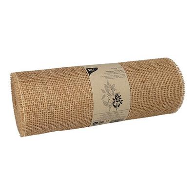 Papstar 14 X Tischläufer, Jute 10 m x 30 cm natur auf Rolle