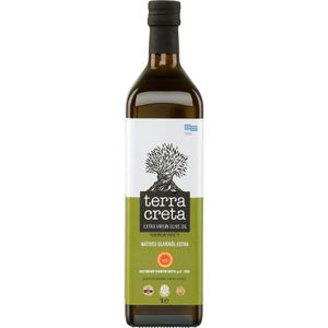 Terra-Creta Olivenöl extra nativ & kaltgepresst, aus Kolymvari/ Chania in Griechenland, in Glasflasche, 1 Liter