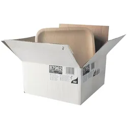 Papstar 25 Teller eckig natur - 25,5 x 25,5 x 1,5 cm natur