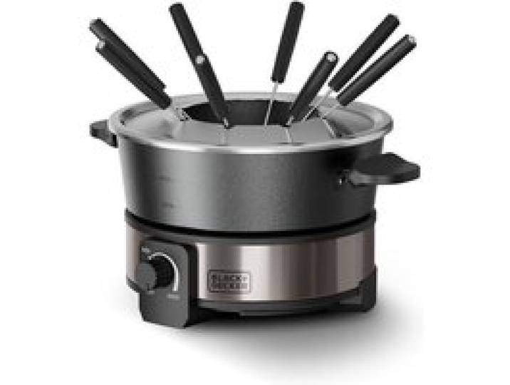 Fondue Électrique Bxfc1000E 1000W Thermostat 200°C Cuve 2L Pour Fromage Chocolat Bouillon Huile 8 Fourchettes[C364]