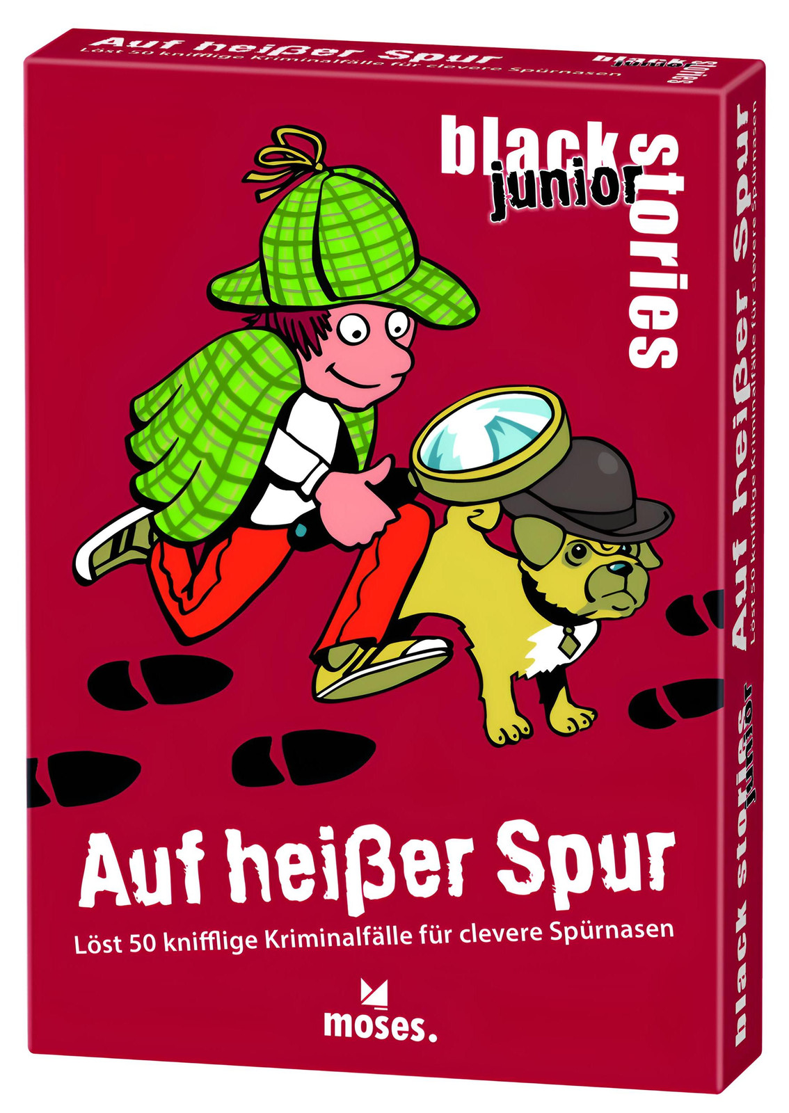 Moses Black Stories Junior Op de Hoge Spanning - Kaartspel met 50 raadsels voor jonge detectives