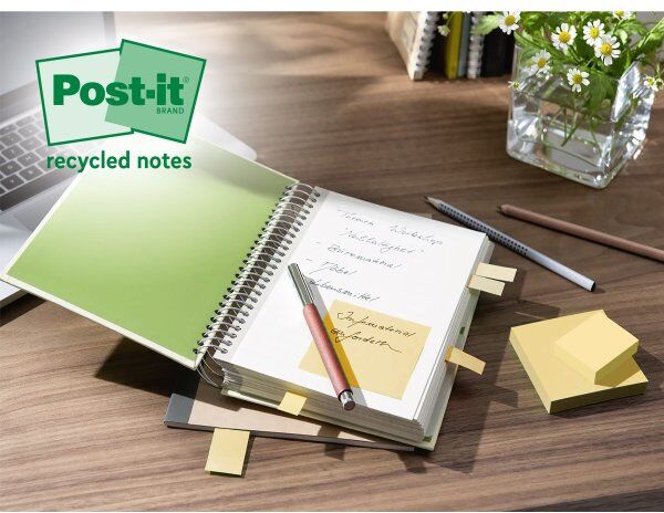 Post-It Super Sticky Notes   Rec.   Gul   47x47 Mm