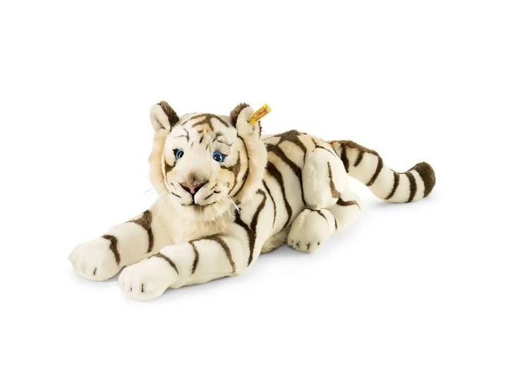 Steiff Kuscheltier Steiff Bharat Tiger, weiß, liegend, 43 cm