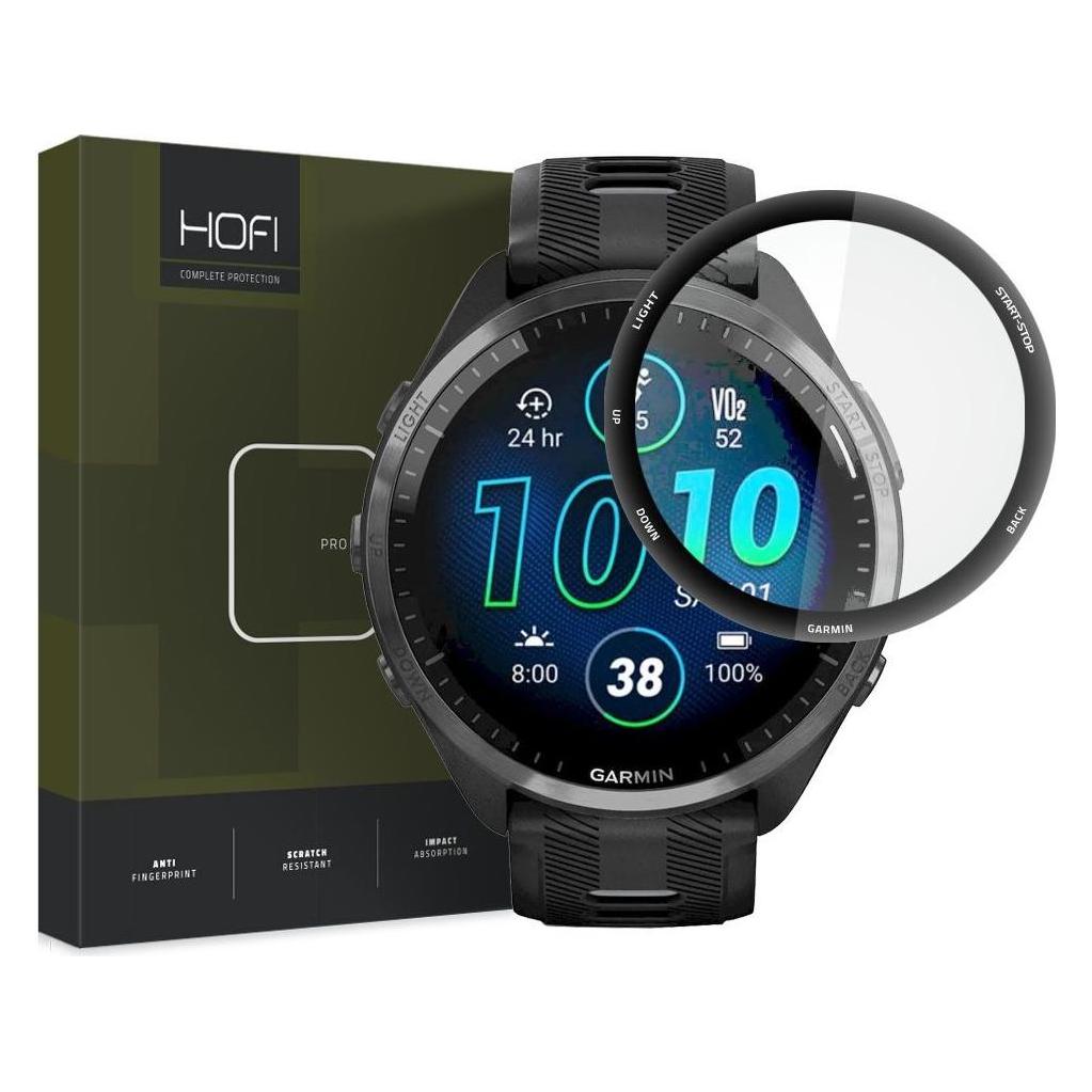 Hofi Szkło hybrydowe Hybrid Pro+ Garmin Forerunner 965 Black (HOFI379)