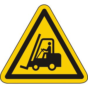 Abtec Hinweisschild ISO 7010 W014, Kunststoff, 31,5 cm, Warnzeichen, Flurförderzeuge